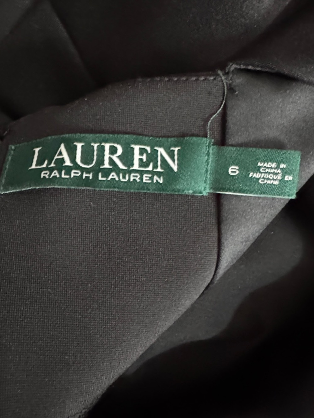 Lauren Ralph Lauren Black Cocktail Dress Women's Size 6 - Picture 6 of 8